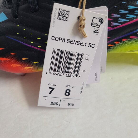 NEW Adidas Copa Sense.1 SG Soccer Cleats GY8933 Size 7 Black main image 6